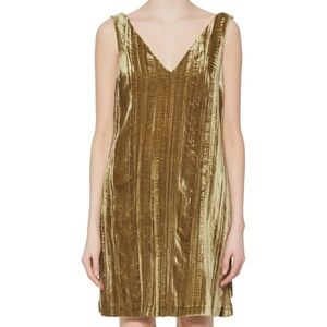 French Connection Theresa Crushed Velvet Shift Dress Size 6